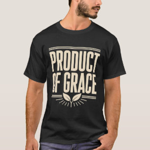 Camiseta Produto da Graça do Design Cristão Baseado na Fé