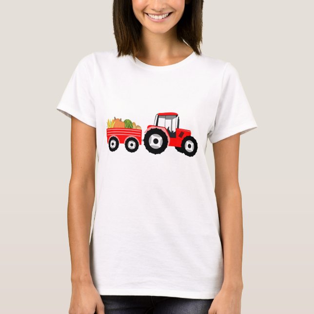 Camiseta Produto de Fazenda de caminhão vermelho (Frente)