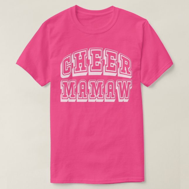 Camiseta Produto de mamaw para vovó Cheerleader orgulhosa (Frente do Design)