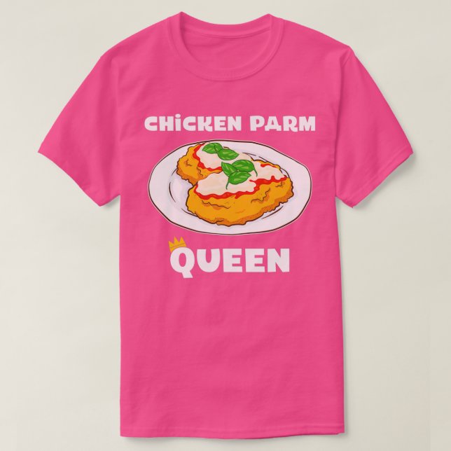 Camiseta Produto de Rainha Comida de Frango (Frente do Design)