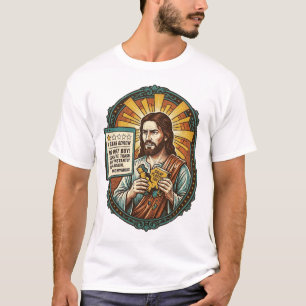 Camiseta Produto de revisão de Jesus Influenciador Ruim Fal