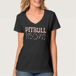 Camiseta Produto Pitbull Mamãe Leopard Imprimir Pitbull