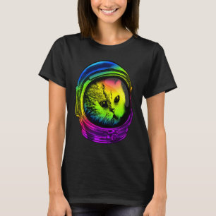 Camiseta produto Psychedelic Cat Astronaut Cat com Espaço H