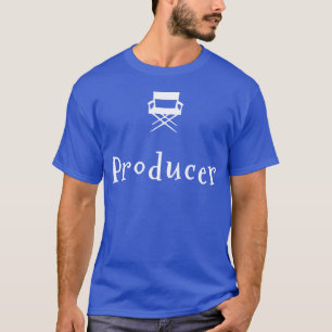 Camiseta Produtor De Filmes Para Retrato De Produção De Fil