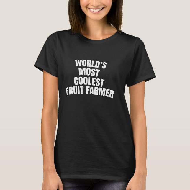 Camiseta Produtor de frutas mais legal do mundo (Frente)
