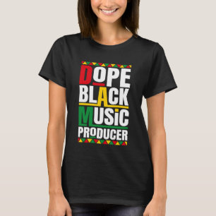 Camiseta Produtor de música Black History Month Music Black