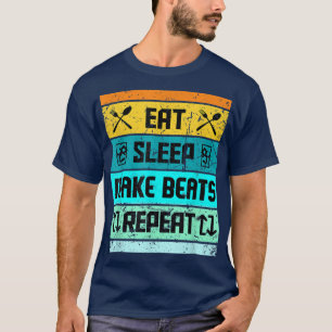 Camiseta Produtor De Música Da Vintage Retro T Beat Maker