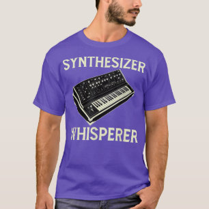 Camiseta Produtor de música Design Whisperer do Analog Synt
