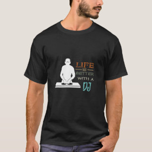 Camiseta Produtor de música DJ Dance para portáteis