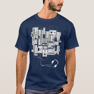 Camiseta Produtor de música Dj e músico eletrônico