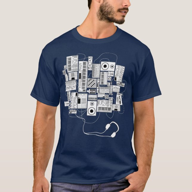 Camiseta Produtor de música Dj e músico eletrônico (Frente)
