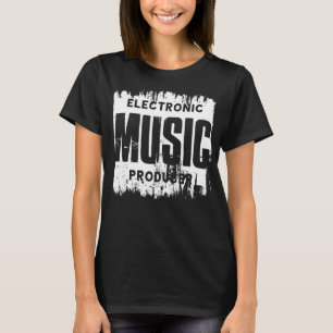 Camiseta Produtor de Música Eletrônica - Engraçado Lover de