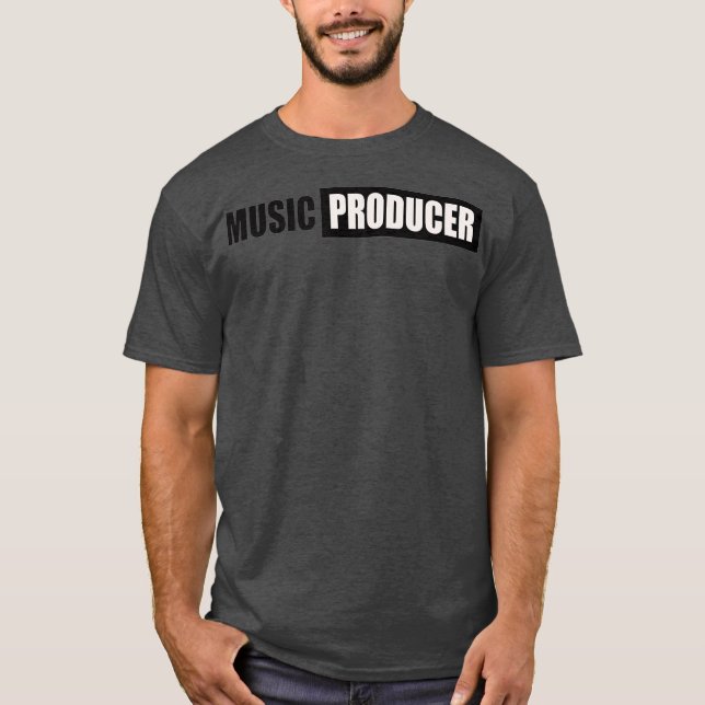 CAMISETA PRODUTOR DE MÚSICA TSHIRT DESIGN DJ ARTIST SINGER (Frente)