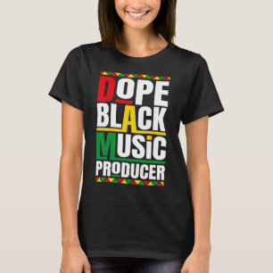 Camiseta Produtor Musical Mês da História Negra Música Negr