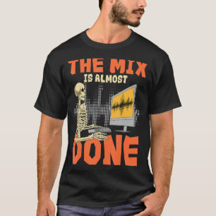 Camiseta Produtor musical Skeleton Mix Maker Composer Recor