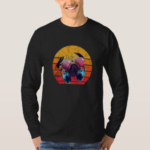 Camiseta Produtor Pug Dj Fones de ouvido Música Pug Proprie