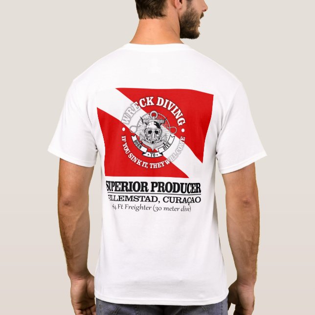 Camiseta Produtor superior (melhores destroços) (Verso)