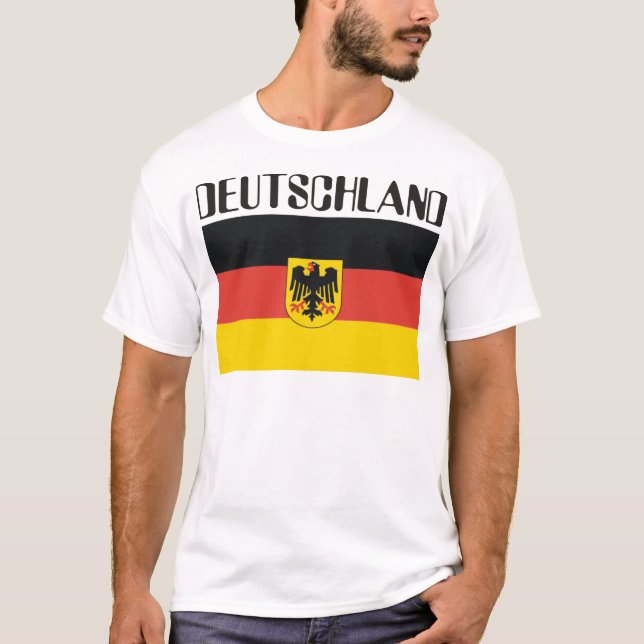 Camiseta Produtos alemães & design de Deutsch! (Frente)