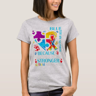 Camiseta Produtos de autismo gráfico de novidade cardíaca