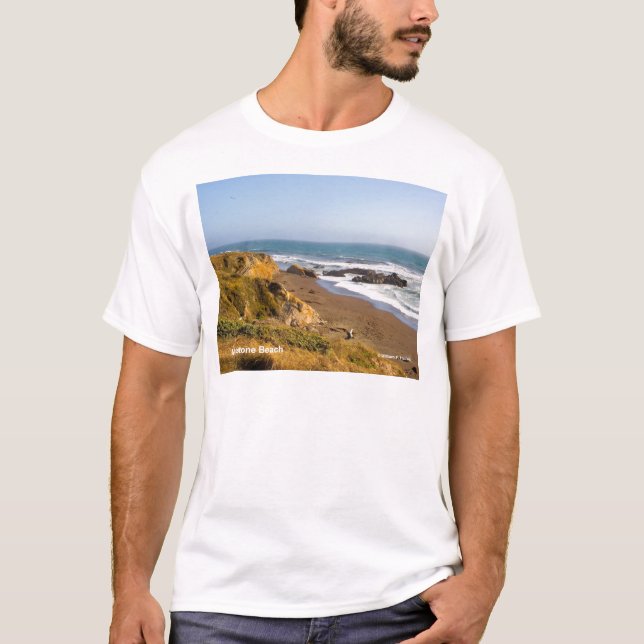 Camiseta Produtos de Cambria Califórnia da praia da pedra (Frente)