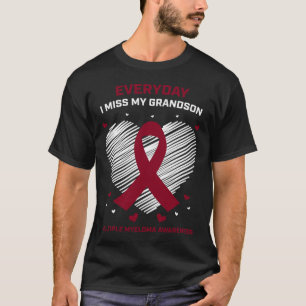 Camiseta Produtos de Conscientização sobre Câncer de Sangue