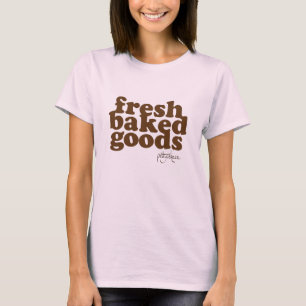 Camiseta produtos de forno fresco (senhoras orgânicas)
