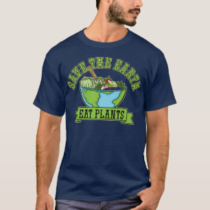 Camiseta Produtos hortícolas de folha verde alface fresca d
