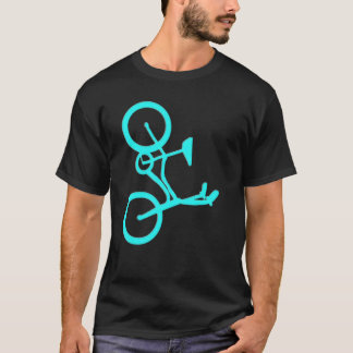 Camiseta Produtos legal da bicicleta de turquesa