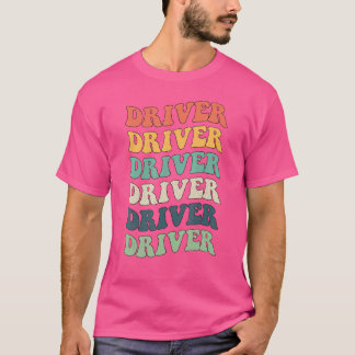 Camiseta Prof. de Cargo Colorido Inspiracional do Driver Re