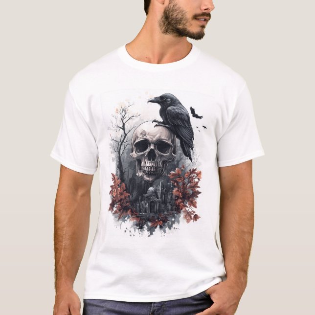 Camiseta Profecia da Caveira e do Corvo (Frente)