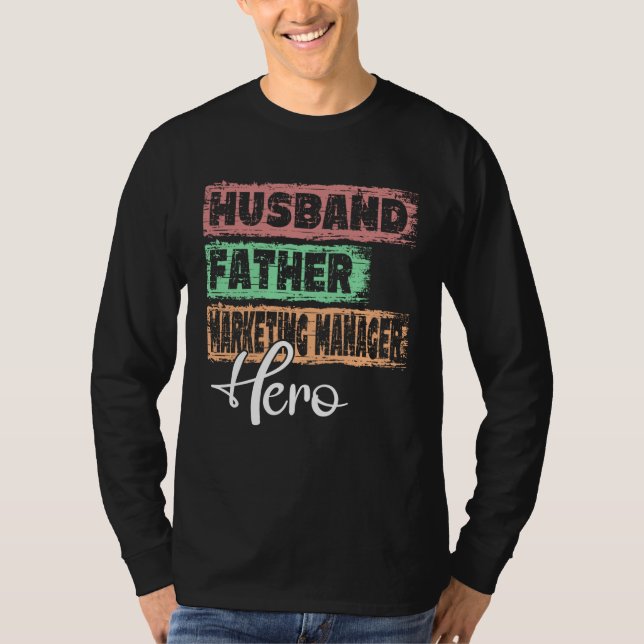 Camiseta Profession dad hero father Marketing Manager  1 (Frente)