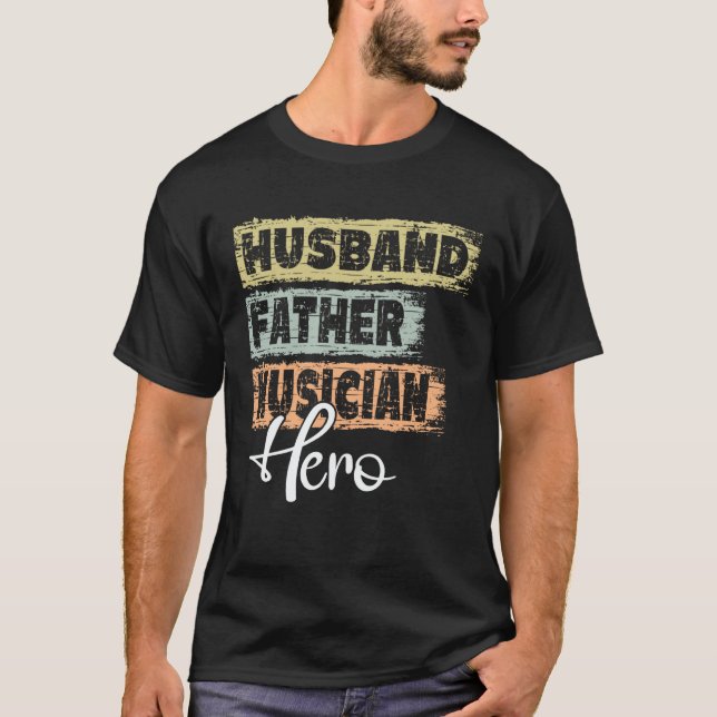 Camiseta Profession dad hero father Musician  1 (Frente)