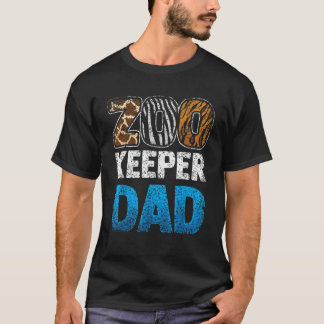 Camiseta Profession Job Animal Safari Zoo Keeper Dad Zookee