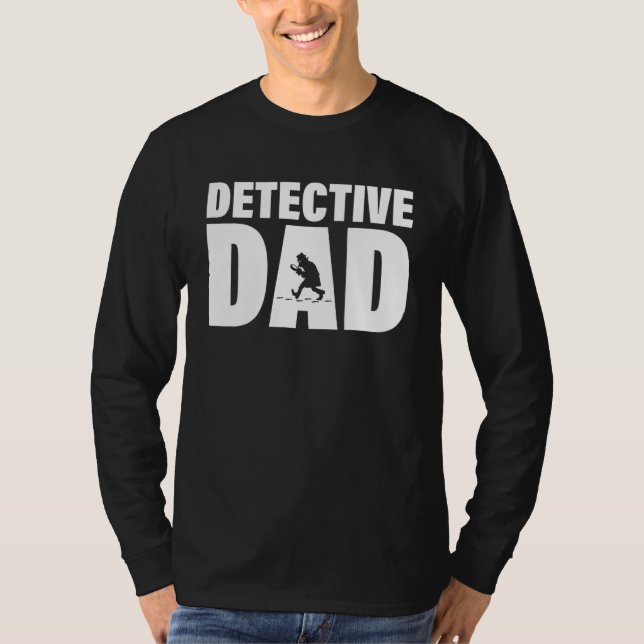 Camiseta Profession Job For Men   Detective Dad (Frente)