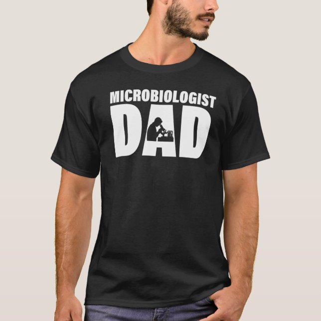 Camiseta Profession Job For Men  Microbiologist Dad (Frente)