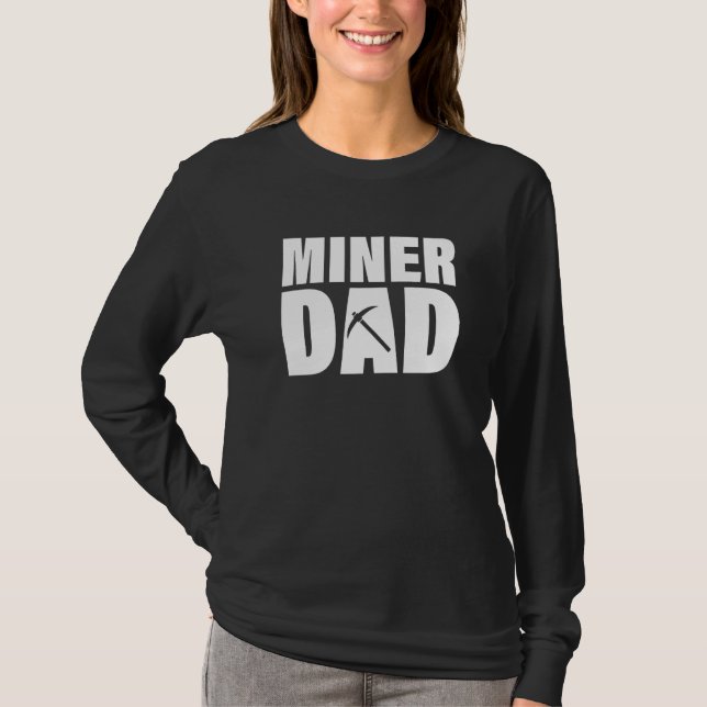 Camiseta Profession Job For Men  Miner Dad (Frente)