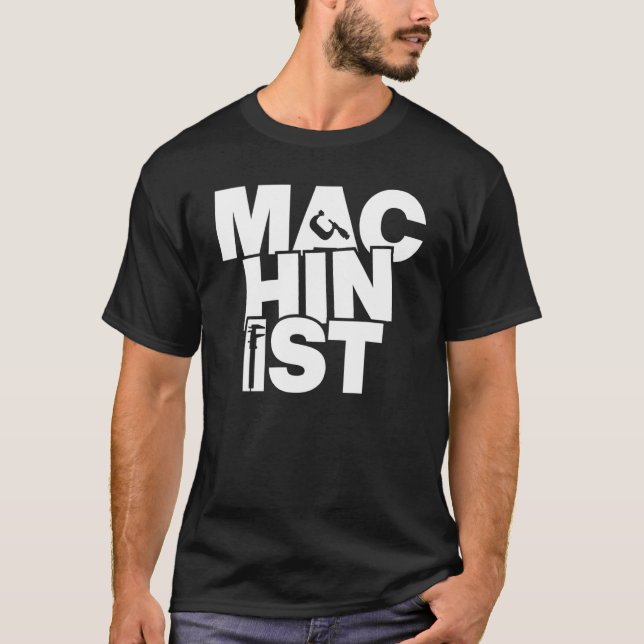Camiseta Profession Job Work - Machinist_1 (Frente)