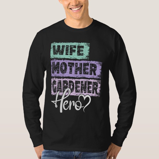 Camiseta Profession mom hero mother Gardener (Frente)