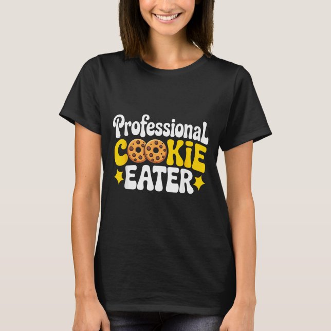 Camiseta Professional Cookie Eater Cookie Lover Chocolate C (Frente)