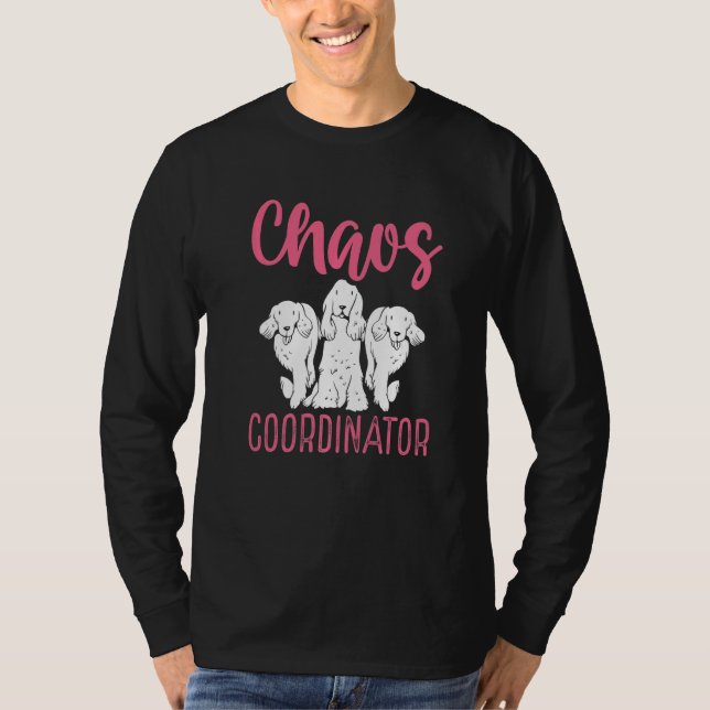 Camiseta Professional Dog Sitter Chaos Coordinator  Dog Wal (Frente)