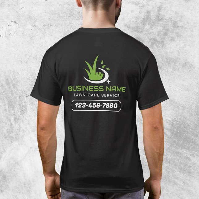 Camiseta Professional Lawn Care Logo Landscaping Service (Criador carregado)