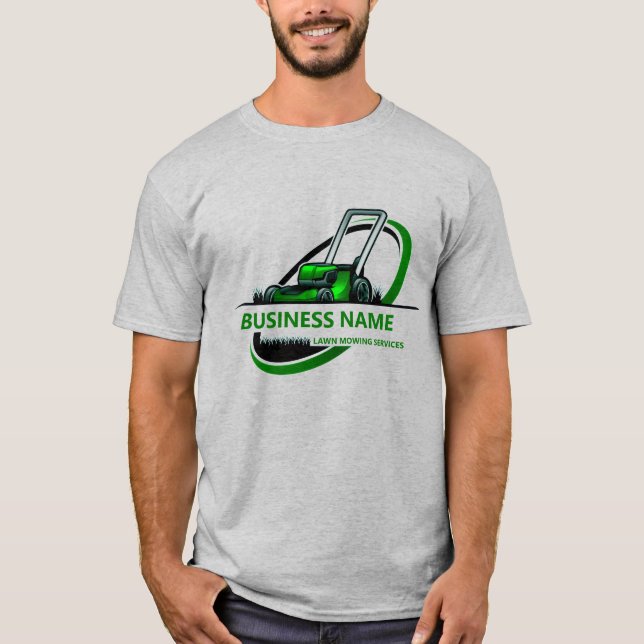 Camiseta Professional Lawn Mowing Landscaping Custom Logo (Frente)