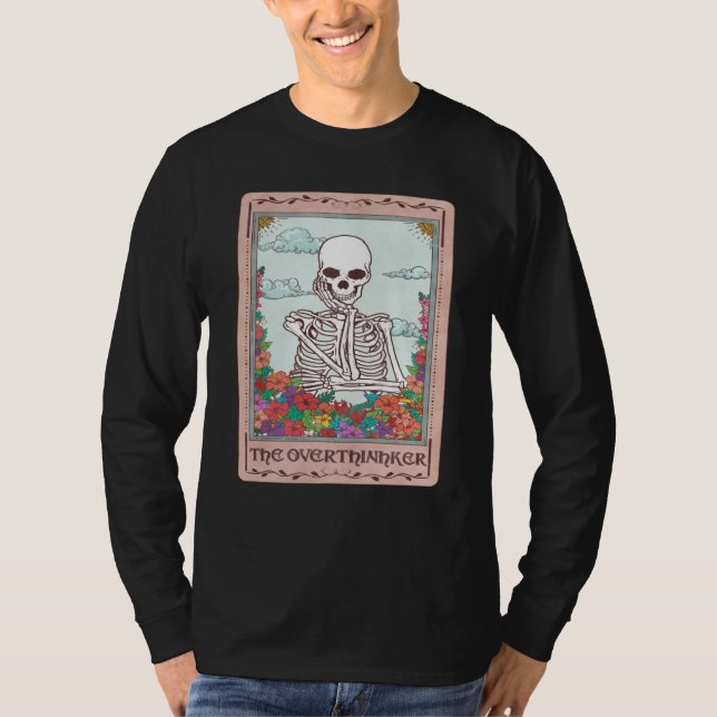 Camiseta Professional Overthinker Colorful Skull Overthinki (Frente)