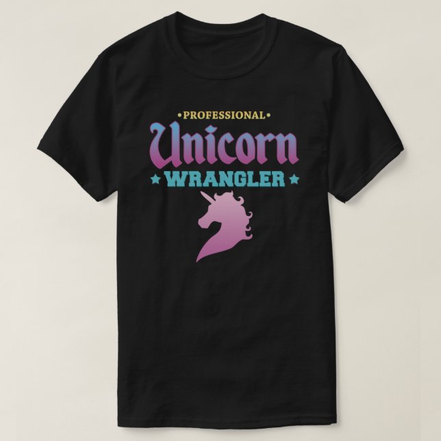 Camiseta Professional Unicorn Wrangler Classic T-Shirt (Frente do Design)