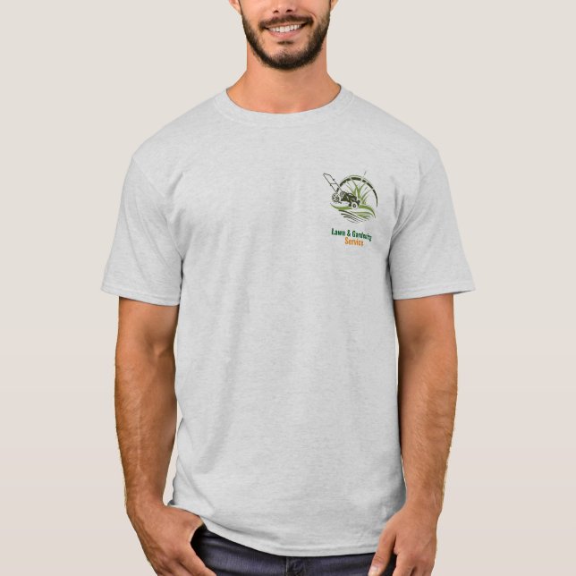 Camiseta Professional White and Green Lawn Care (Frente)