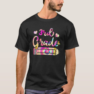 Camiseta Professor(a) da 3ª série Tie Dye Volta às Aulas