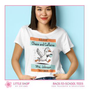Camiseta Professor(a) de Escola Primária da Primeira Série