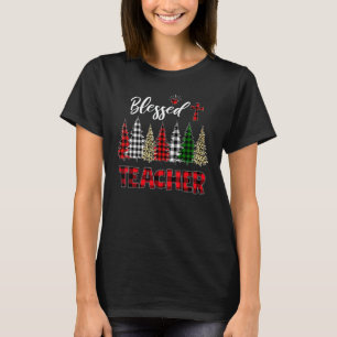 Camiseta Professor Abencoado Plaid Búfalo Leopardo Natal Tr