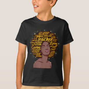 Camiseta Professor Africano-Americano de História Negra Mês