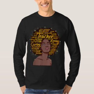 Camiseta Professor Africano-Americano de História Negra Mês